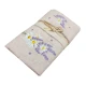 SET SPUGNA RICAMATO ASCIUGAMANO + OSPITE LAVANDA MARGHERITE PEZZOLI