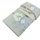 SET SPUGNA RICAMATO ASCIUGAMANO + OSPITE LAVANDA MARGHERITE PEZZOLI