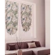COPPIA TENDINE STAMPATE ROLL UP BARBARA LINEA ORO