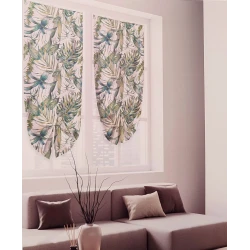 COPPIA TENDINE STAMPATE ROLL UP BARBARA LINEA ORO