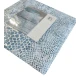 COMPLETO LENZUOLA MATRIMONIALE PERCALLE COTONE ELGA BLU LAURA BIAGIOTTI