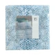 COMPLETO LENZUOLA MATRIMONIALE PERCALLE COTONE ELGA BLU LAURA BIAGIOTTI