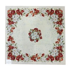 SET ARREDO GOBELIN FODERA CENTRO RUNNER MARGHERITE PAPAVERI TAA ARCONATE