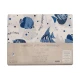 COMPLETO LENZUOLA MATRIMONIALE COTONE PESCI BLU DOLCE NOTTE PEZZOLI