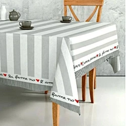 SET CUCINA COTONE DISEGNO L'AMORE PASSA SOPHIE