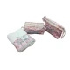 SET SPUGNA 1+1 POCHETTE E BAULETTO COTONE RICAMATO BEAUTIFUL FIORI CRISTINA CIONI