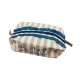 SET SPUGNA 1+1 POCHETTE E BAULETTO COTONE RICAMATO BEAUTIFUL RIGHE CRISTINA CIONI