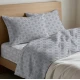 COMPLETO LENZUOLA COTONE CATENA QUADRIFOGLIO GRIGIO