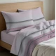 COMPLETO LENZUOLA COTONE SCIA QUADRIFOGLIO ROSA