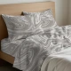 COMPLETO LENZUOLA COTONE SPLASH QUADRIFOGLIO BEIGE