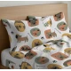 COPPIA FEDERE CUSCINO CANI QUADRIFOGLIO