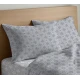 COPPIA FEDERE CUSCINO COTONE CATENA QUADRIFOGLIO