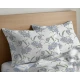 COPPIA FEDERE CUSCINO COTONE MAGNOLIA QUADRIFOGLIO