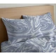 COPPIA FEDERE CUSCINO COTONE SPLASH QUADRIFOGLIO