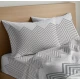 COPPIA FEDERE CUSCINO COTONE ZIGZAG QUADRIFOGLIO