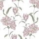 COPRITUTTO TELO ARREDO COTONE MAGNOLIA ROSA QUADRIFOGLIO