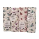 ASSORTITO 4 PEZZI COMPLETO LENZUOLA COTONE MATRIMONIALE DELICATO ROSELLINE HOME SWEET HOME