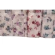 ASSORTITO 4 PEZZI COMPLETO LENZUOLA COTONE MATRIMONIALE DELICATO ROSELLINE HOME SWEET HOME