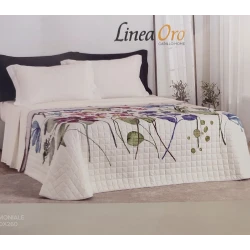 TRAPUNTINO MICROFIBRA MATRIMONIALE DIGITALE INES LINEA ORO