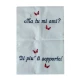 COPPIA FEDERE CUSCINO COTONE RICAMATA MA TU MI AMI? PEZZOLI