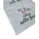 COPPIA FEDERE CUSCINO COTONE RICAMATA IO E TE COME NELLE FAVOLE PEZZOLI