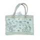 BORSA DA MARE COTONE CON ZIP CORALLO TORTORA PEZZOLI