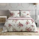 COMPLETO LENZUOLA MATRIMONIALE PERCALLE COTONE ROSE ROSA PEZZOLI