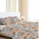 COPRILETTO COTONE PIQUET SQUARE QUADRIFOGLIO