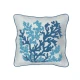 COPPIA FEDERA CUSCINO ARREDO 45X45CM RICAMATO CORAL SGHOME
