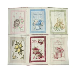 STROFINACCI SPUGNA CONF. 6 PEZZI ASSORTITI COUNTRY COTE LOVELY HOME