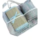 ASSORTITO 4 CONFEZIONI SET BORSA DA MARE + STUOIA + CUSCINO MISTO COTONE VIKY SGHOME