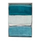 SET 3 ASCIUGAMANO + 3 OSPITE SPUGNA JACQUARD GIANO GABEL