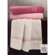 SET 3 ASCIUGAMANO + 3 OSPITE SPUGNA JACQUARD TITANO GABEL