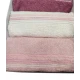 SET 3 ASCIUGAMANO + 3 OSPITE SPUGNA JACQUARD TITANO GABEL