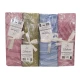 ASSORTITO 4 PEZZI COMPLETO LENZUOLA COTONE MATRIMONIALE DELICATO FELCI HOME SWEET HOME