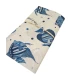 COPRILETTO PIQUET MISTO COTONE PESCI BLU PEZZOLI DOLCE NOTTE