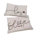 COPPIA FEDERE CUSCINO COTONE LOVE SLEEP MIAMI GIT