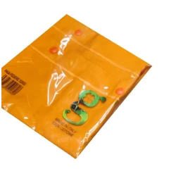 COPPIA FEDERE CUSCINO TINTA UNITA QUADRIFOGLIO ARANCIO