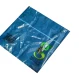COPPIA FEDERE CUSCINO TINTA UNITA QUADRIFOGLIO BLU SCURO