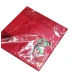 COPPIA FEDERE CUSCINO TINTA UNITA QUADRIFOGLIO BORDEAUX