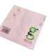COPPIA FEDERE CUSCINO TINTA UNITA QUADRIFOGLIO ROSA