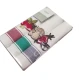 3 PEZZI STROFINACCI COTONE SPIGATO RICAMATO SPIGA FUNGHI VINGI