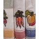 3 PEZZI STROFINACCI COTONE SPIGATO RICAMATO SPIGA CAROTE VINGI