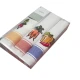 3 PEZZI STROFINACCI COTONE SPIGATO RICAMATO SPIGA CAROTE VINGI