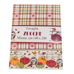 SET CUCINA COTONE DISEGNO ZUCCHE PEZZOLI