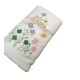 SET SPUGNA RICAMATO ASCIUGAMANO + OSPITE FIORELLINI FARFALLE PEZZOLI