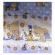COMPLETO LENZUOLA COTONE LETTINO "ORSETTI" AZZURRO