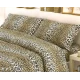 COPRITUTTO COTONE DISEGNO LEOPARDATO QUADRIFOGLIO