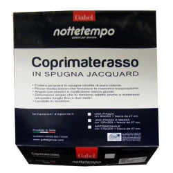 COPRIMATERASSO SPUGNA JACQUARD CONFORT NOTTETEMPO GABEL