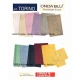 SET TAPPETO BAGNO IN SPUGNA 60X90CM + 2 GIROWATER 60X45CM TORINO ONDA BLU